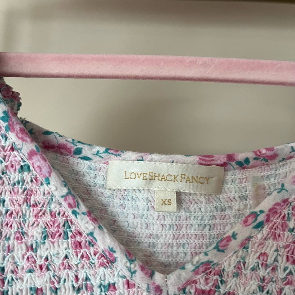 LoveShackFancy Ensley Smocked Dress Size XS - Picture 8 of 8
